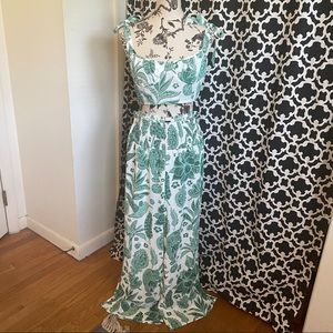 Tropical Green Matching Pant Set